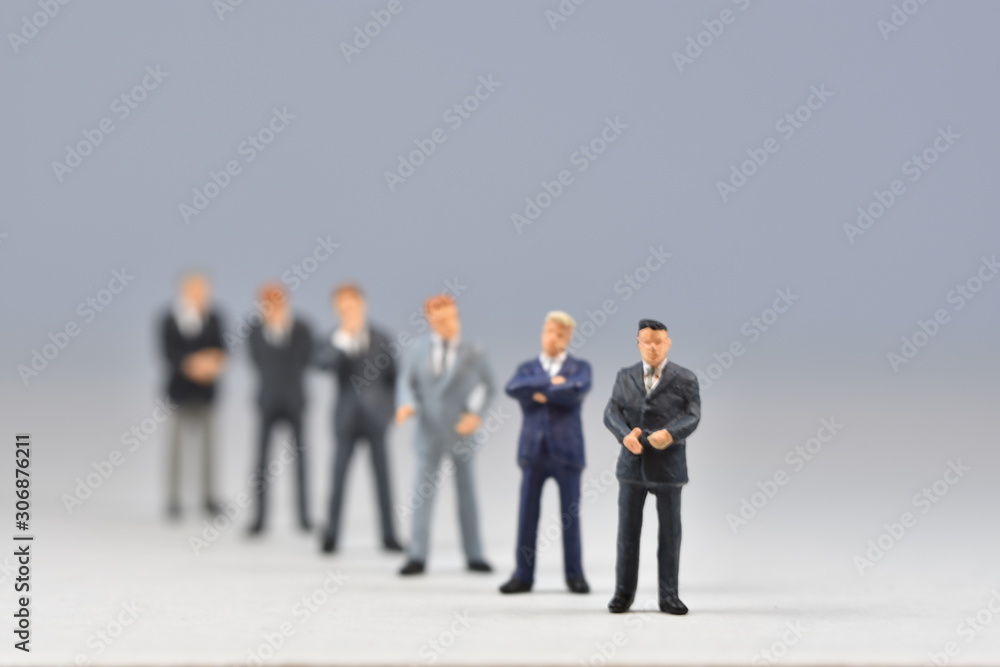 mini business men standing mini business men standing