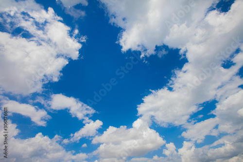 beautiful blue sky with clouds background.Sky with clouds weather nature cloud blue.