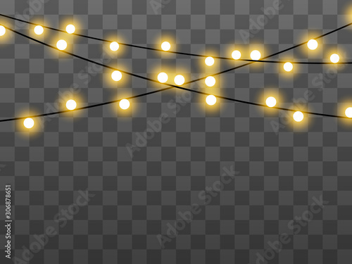 Fotobehang Lights bulbs isolated on transparent background