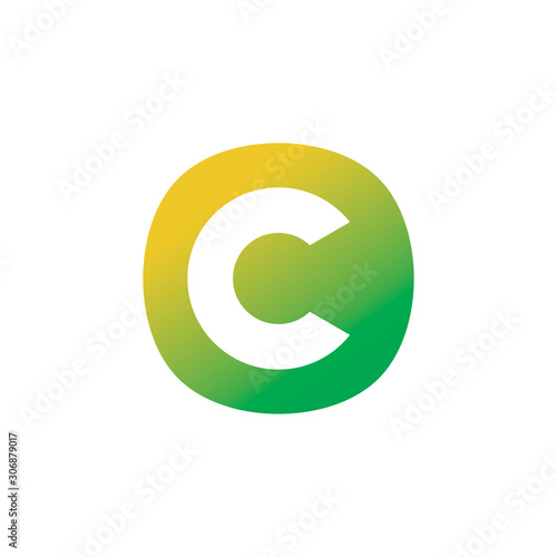 modern color c logo design