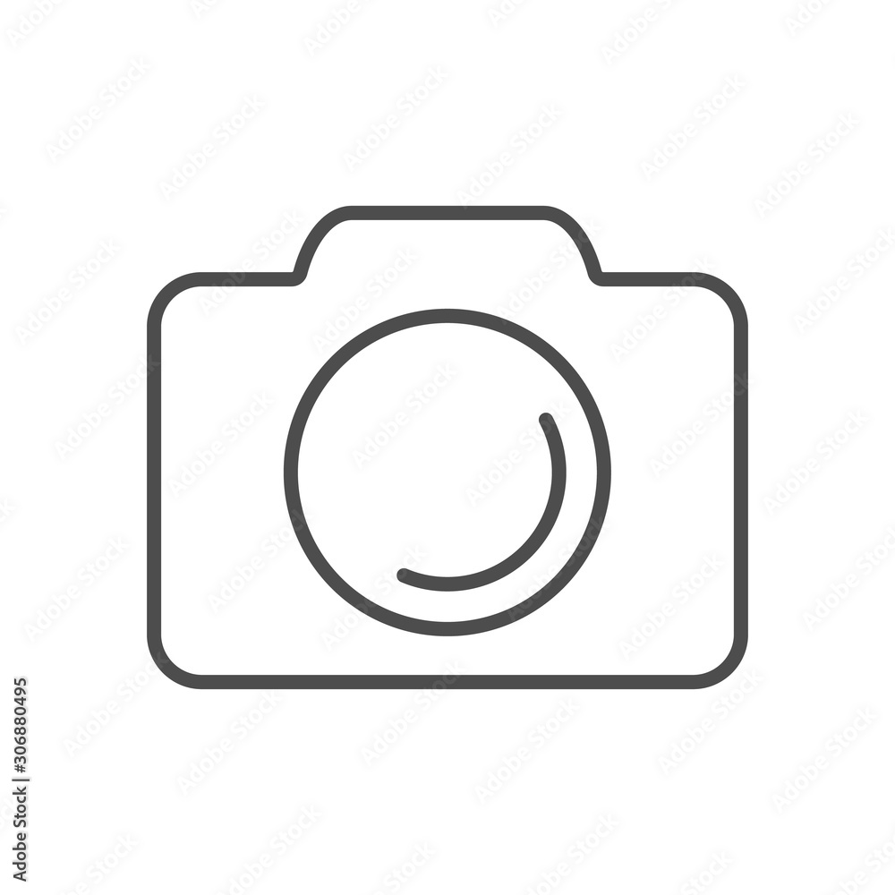 Camera. Flat icon. Vector illustration. Camera. Flat icon. Vector illustration.