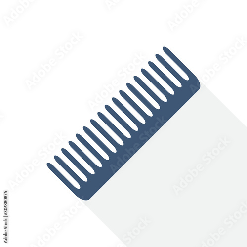 comb vector icon, style, haircut, hair salon concept flat design illustration in eps 10