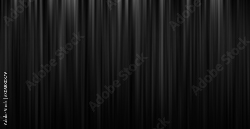 Black stage theatre curtain background with copy space