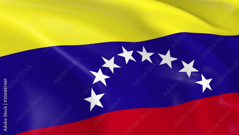 Photo realistic slow motion 4KHD flag of the Venezuela waving in the wind. Seamless loop animation with highly detailed fabric texture in 4K resolution. Photo realistic slow motion 4KHD flag of the Venezuela waving in the wind. Seamless loop animation with highly detailed fabric texture in 4K resolution.