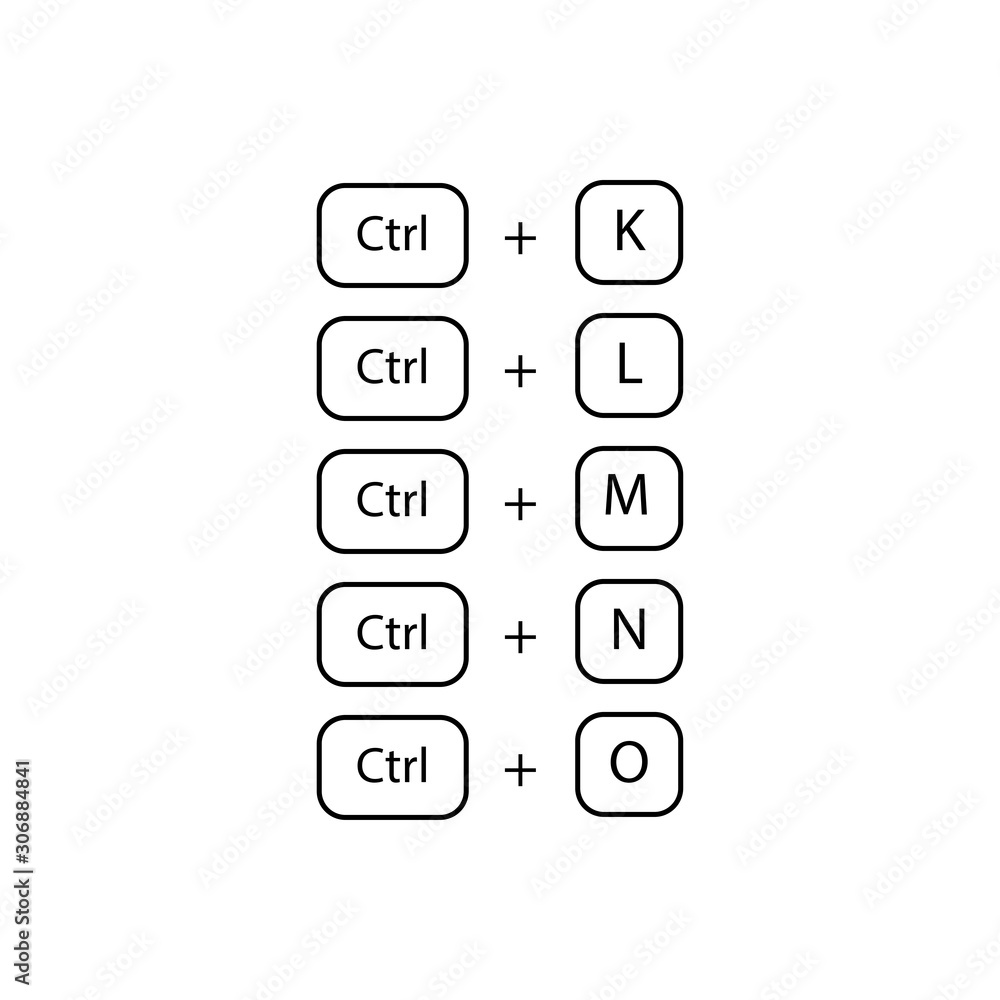 Keyboard shortcut Ctrl + K.L,M,N,O sign.go to the address bar and select it contents,Mute sign opens a new document.,To open an existing file eps ten