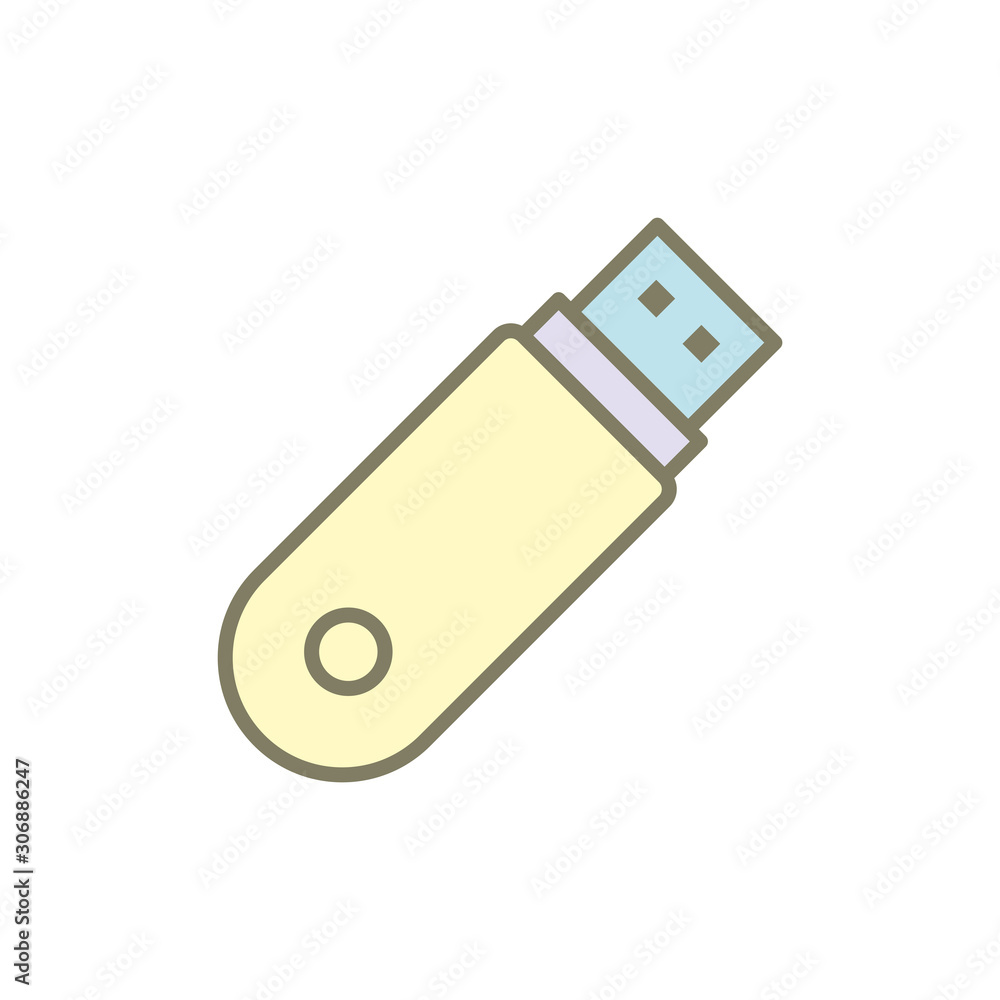 Usb Flash drive icon vector design template Usb Flash drive icon vector design template