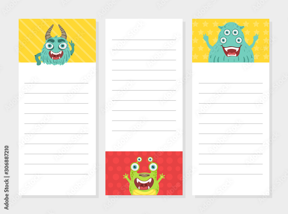 Fototapeta premium Layout flyers for notes. Vector illustration background.