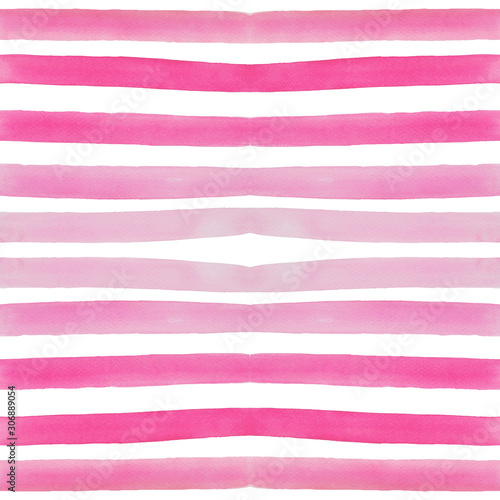 designed gradient pink and purple stripe line watercolor illustration painted in seamless pattern with white background
