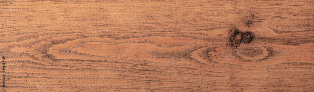 Naklejka premium Brown wooden texture flooring background.