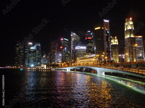 night in the city , Singapore © Good luck