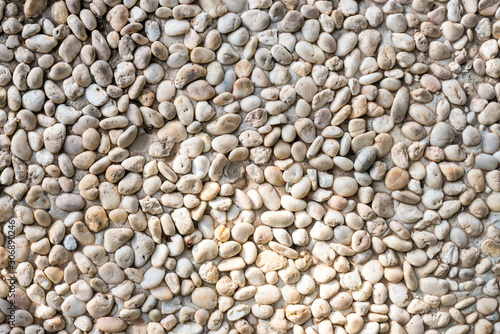 Sea stone background (texture).Relaxing pebbles background for nature pattern concept.