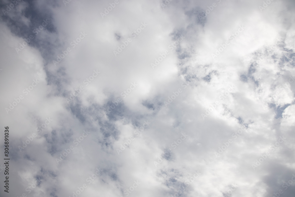 Fototapeta premium stormy weather and fluffy clouds