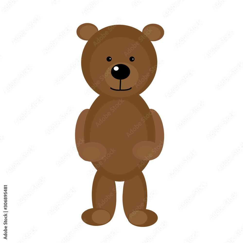 Cute and beautiful brown Teddy bear in the form of a toy Cute and beautiful brown Teddy bear in the form of a toy