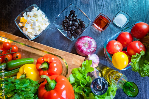 Ingredients for making Gree...