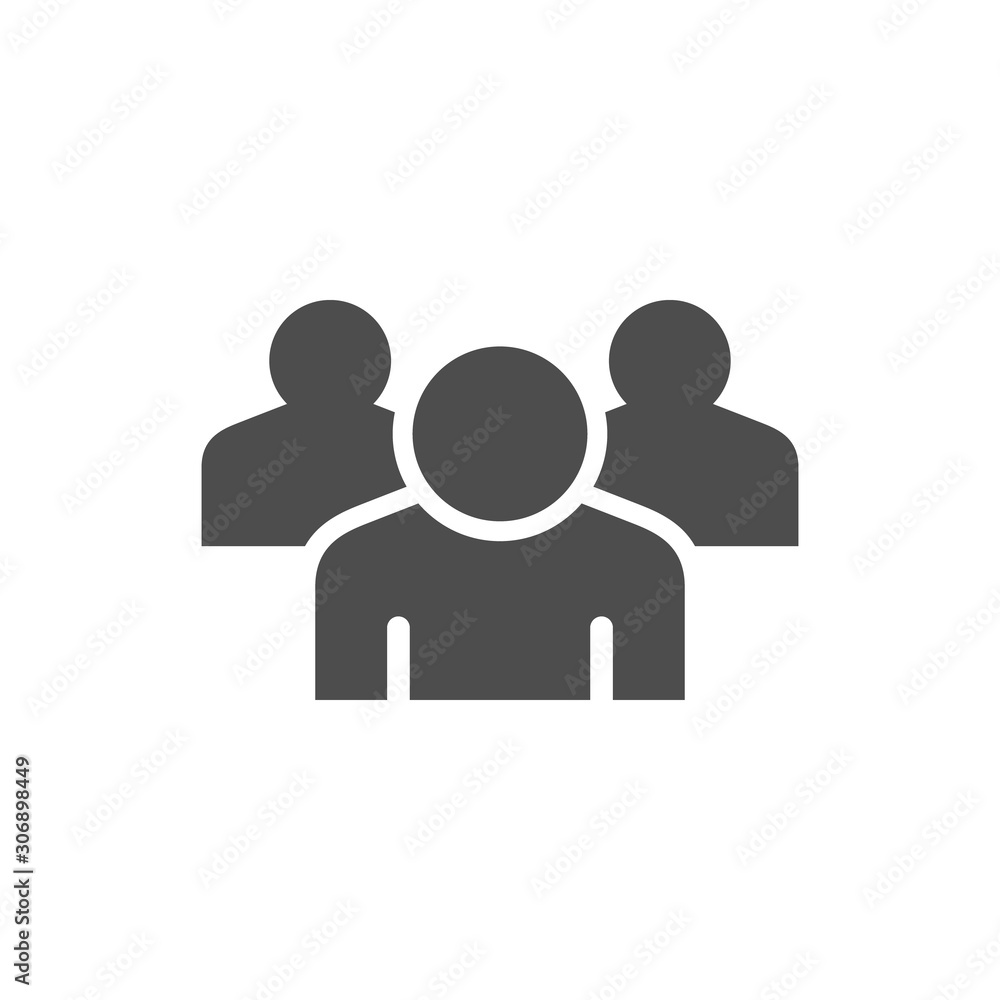 Group of people glyph icon Group of people glyph icon
