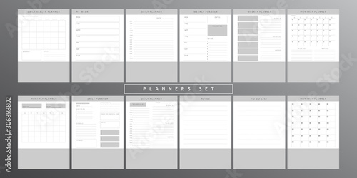 Planner sheet vector