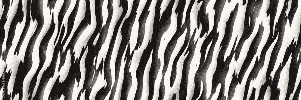 Stripes zebra- seamless diagonal line pattern - obrazy, fototapety, plakaty 