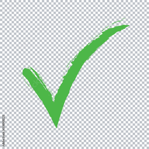 check mark on transparent background