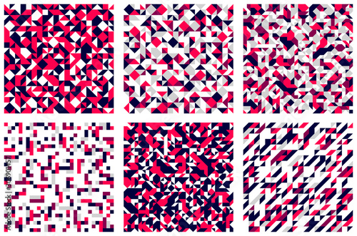Mosaic seamless patterns se...