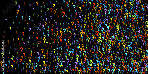 Question marks Quiz, doubt poll query public poll.