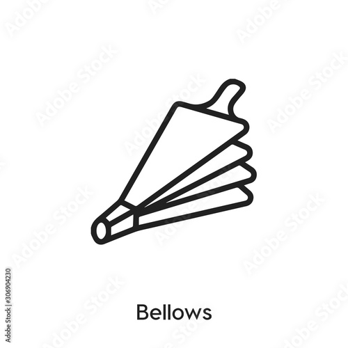 bellows icon vector sign symbol