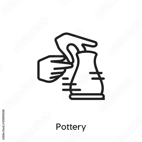 pottery icon vector sign symbol