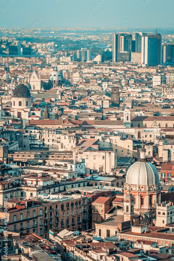 Skyline of the city of Naples