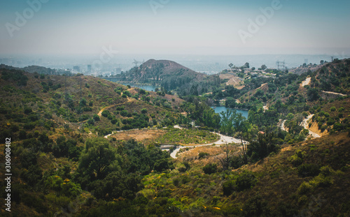panorama of mountains in LA