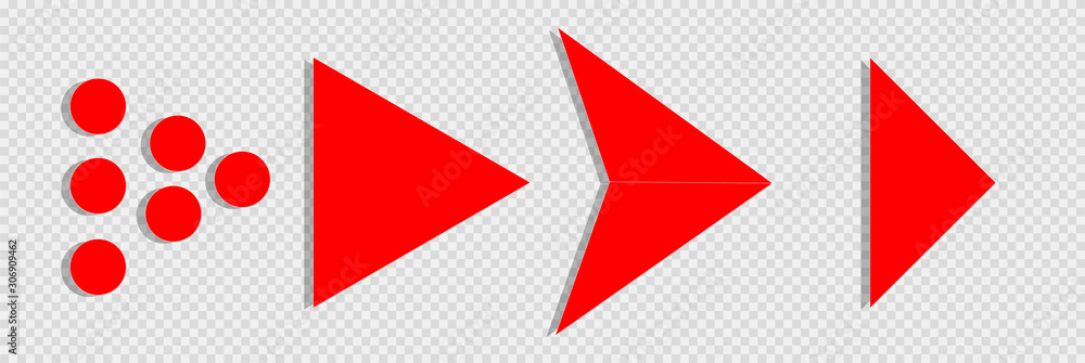 Set of red vector arrows on a transparent background. Arrow icon. Arrow vector icon. Arrow. Arrows vector collection Set of red vector arrows on a transparent background. Arrow icon. Arrow vector icon. Arrow. Arrows vector collection