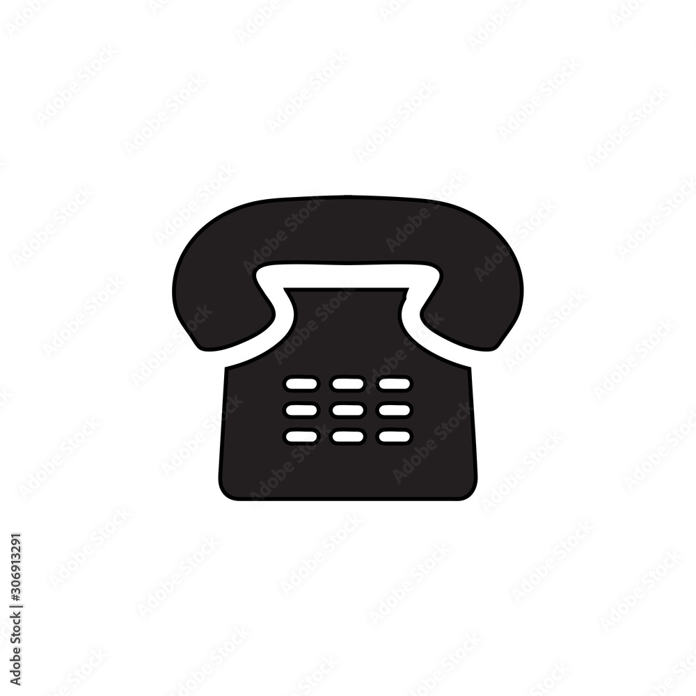Telephone icon vector isolated on background. Trendy web symbol. Pixel perfect. illustration EPS 10. - Vector. Telephone icon vector isolated on background. Trendy web symbol. Pixel perfect. illustration EPS 10. - Vector.