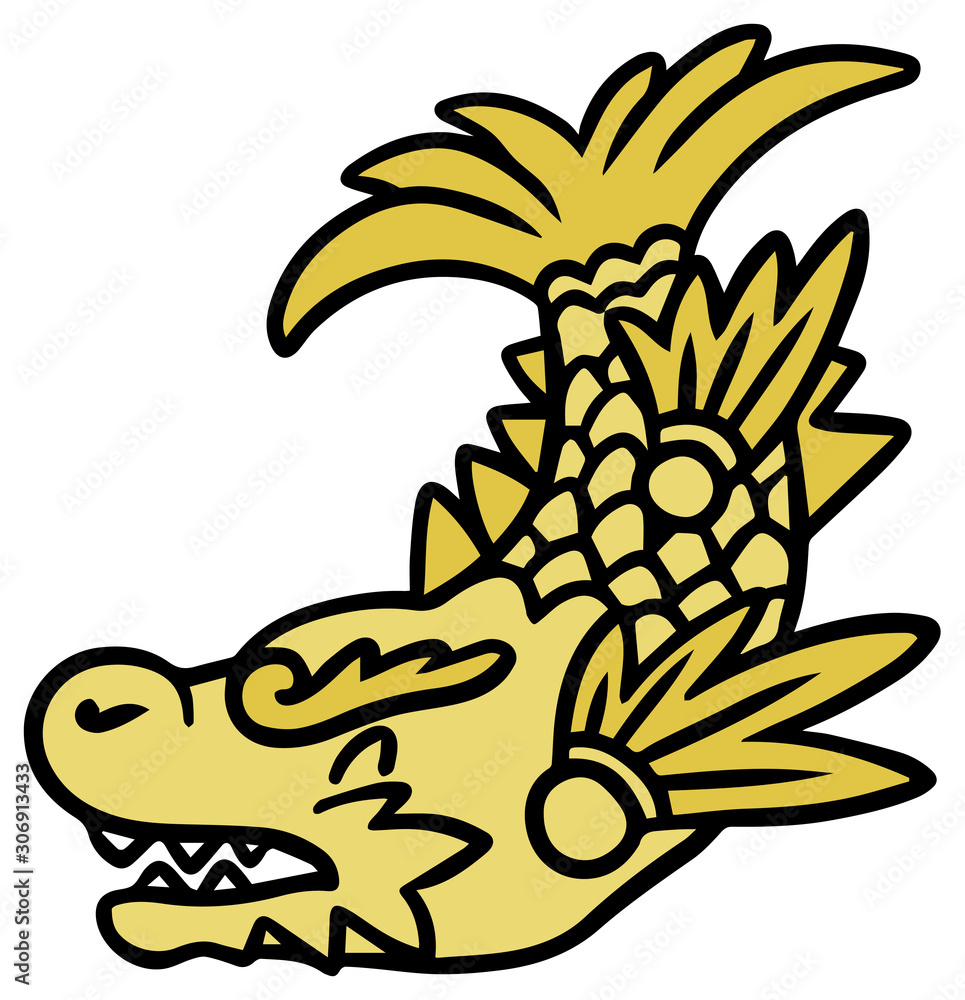 シャチホコのイラスト 笑顔 Vector De Stock Adobe Stock