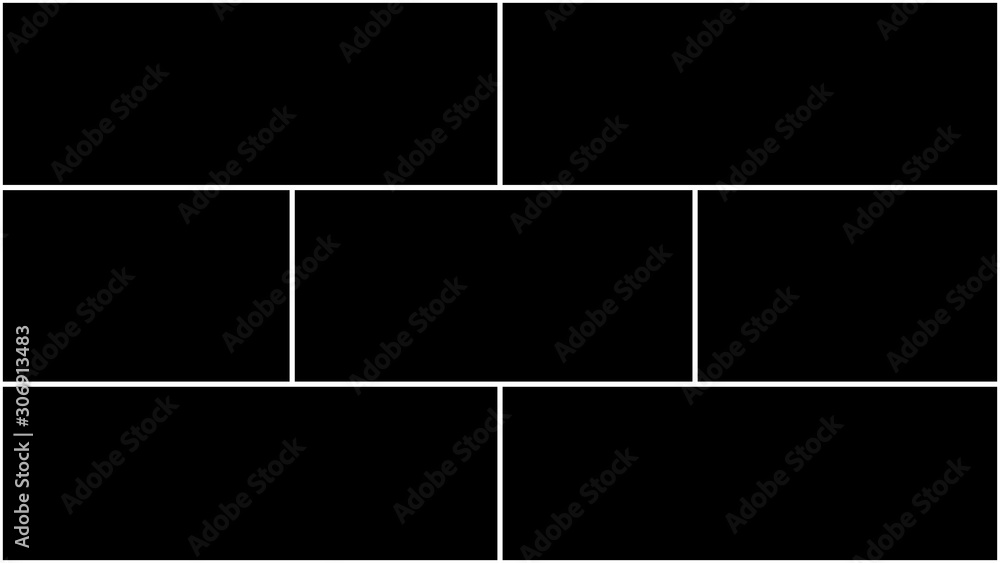Vector illustration. Collage photo frames. Vector illustration. Collage photo frames.