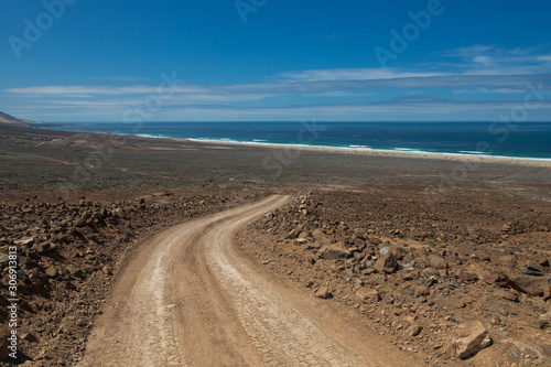 Landshot from the island of Fuerteventure (Canaria Island)