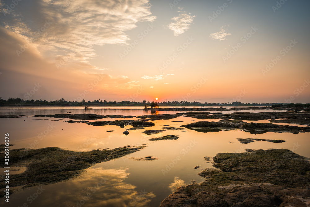 Sunset at the Mekong River