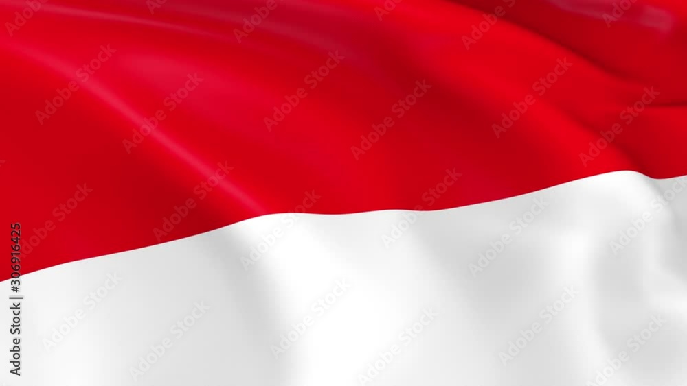 Photo realistic slow motion 4KHD flag of the Monaco waving in the wind. Seamless loop animation with highly detailed fabric texture in 4K resolution. Photo realistic slow motion 4KHD flag of the Monaco waving in the wind. Seamless loop animation with highly detailed fabric texture in 4K resolution.