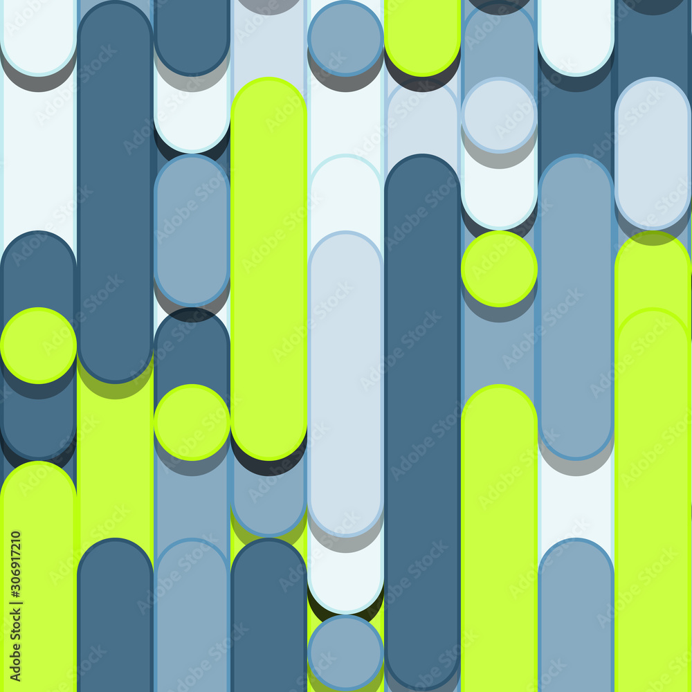 Fototapeta premium Color Abstract Lines Rain Generative Art background illustration