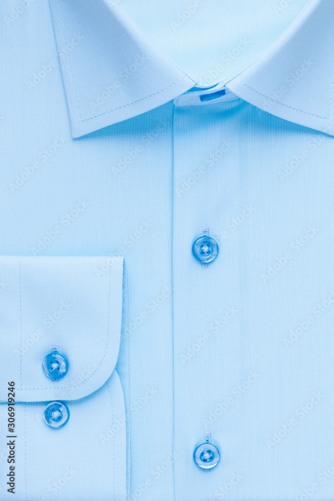 shirt, detailed close-up collar and cuff, top view shirt, detailed close-up collar and cuff, top view