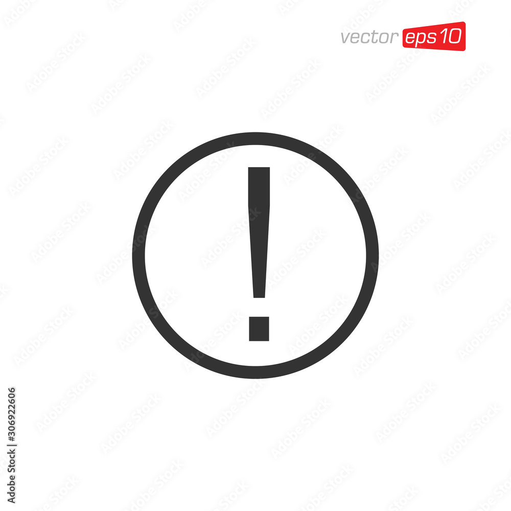 Exclamation Danger Icon Design Vector Exclamation Danger Icon Design Vector