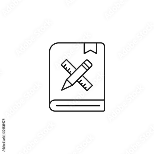 brand guidelines - minimal line web icon. simple vector illustration. concept for infographic, website or app.