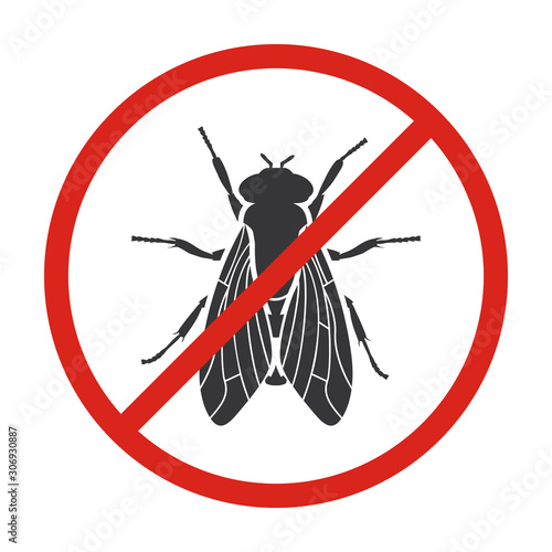 Insect fly vector icon.Black vector icon isolated on white background insect fly .