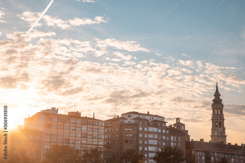 Fototapeta premium Zaragoza November 29, 2019, Seo Cathedral in Zaragoza Spain