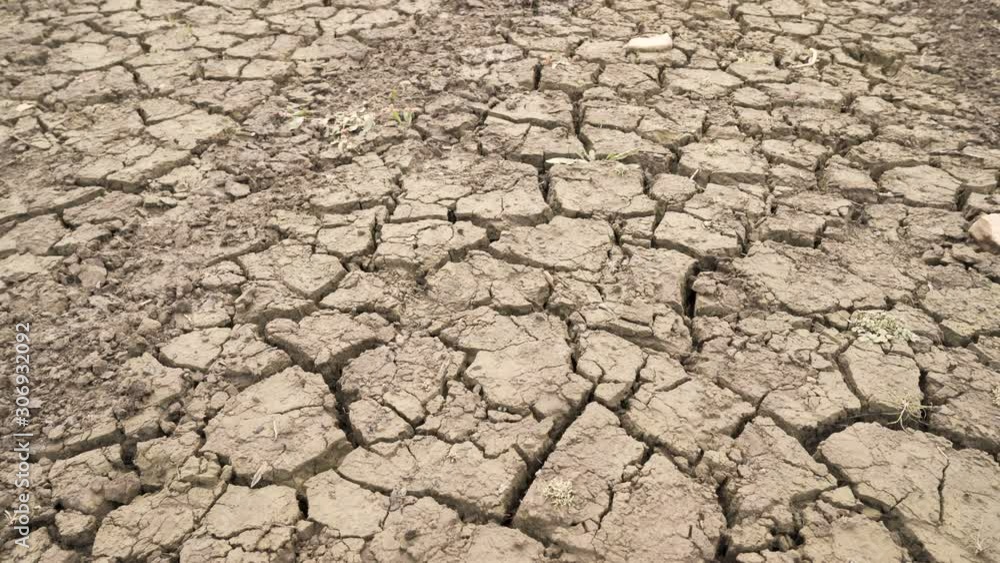 Studena dam in Bulgaria, dried up empty from lack of rainfall Studena dam in Bulgaria, dried up empty from lack of rainfall
