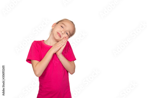 Wallpaper Mural Child girl asking or begging something Torontodigital.ca