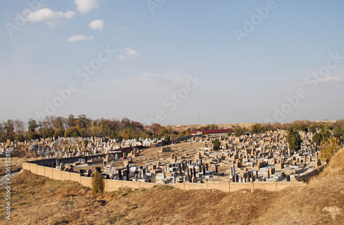 Cemetery in the ancient site Afrasiyab, Samarkand photo