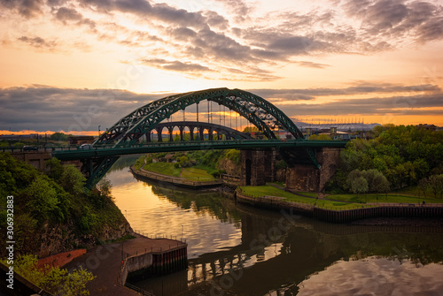 Wearmouth Bridge at Twilight - Sunderland