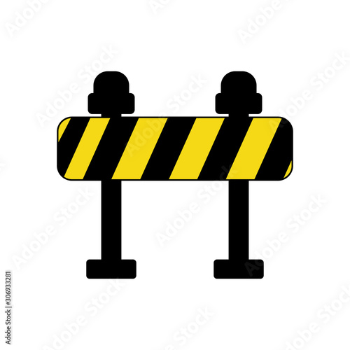 roadblock icon vector design symbol