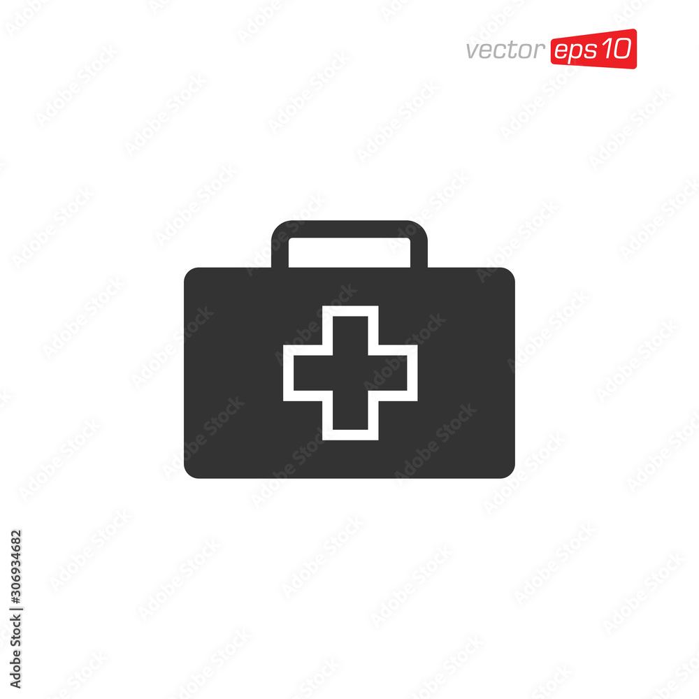 First Aid Kit Icon Design Vector First Aid Kit Icon Design Vector