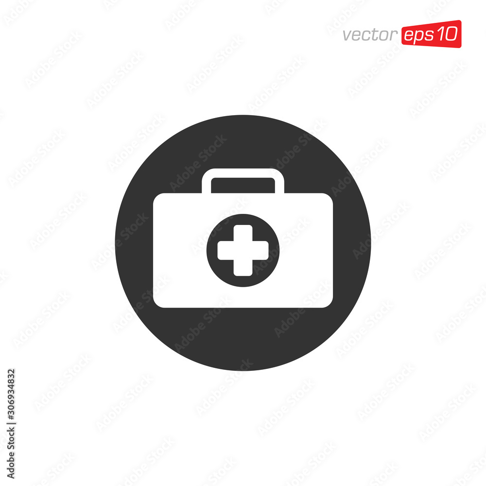 First Aid Kit Icon Design Vector First Aid Kit Icon Design Vector