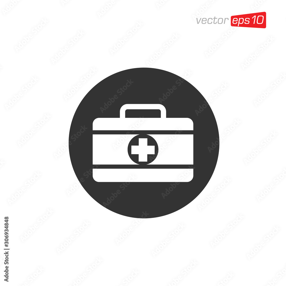 First Aid Kit Icon Design Vector First Aid Kit Icon Design Vector