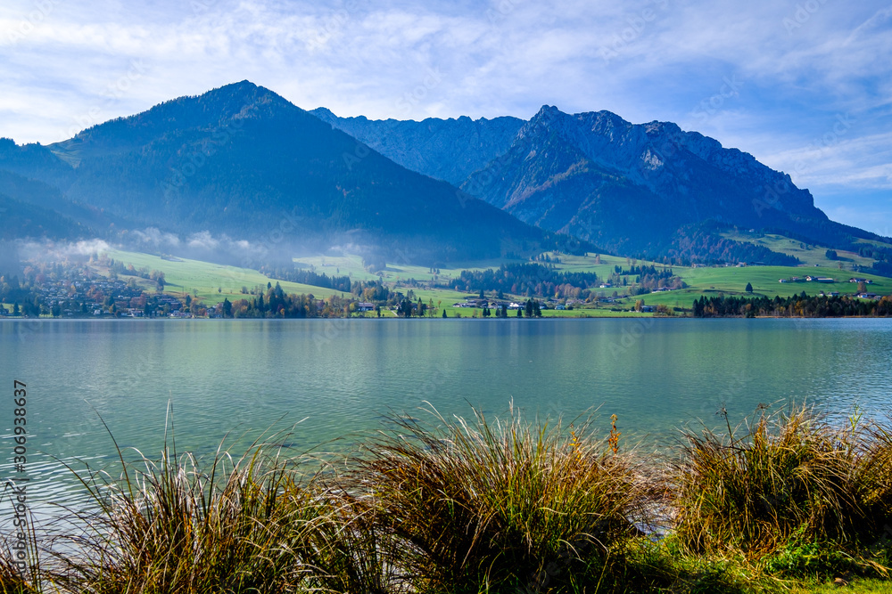 walchsee lake in austria